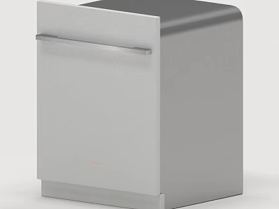 Sleek Silver Drawer Style Modern Kitchen Compact Daily Household Appliance with Smooth Surface 3d model