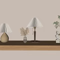 Nordic bedside table lamp ornaments 3d model