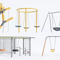 Outdoor Leisure Swing Chair Designs With Metal And Wooden Frames For Playground Use