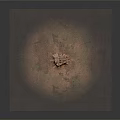 Wooden Tree Stump With Stone Ground And Power Drill Tool On Natural Surface
