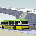 Modern Via Las Olas Bus Station With White Canopy And Broward County Transit Bus