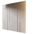 Modern Living Room Bookcase With Minimalist Beige Panel Doors And Open Storage Shelves
