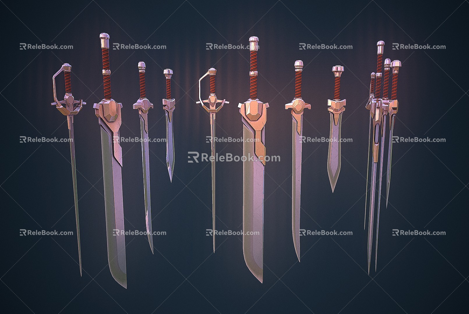 Ancient Sword Excalibur Sword Realistic Style Medieval Secondary Era PBR Process Game Style 3d model