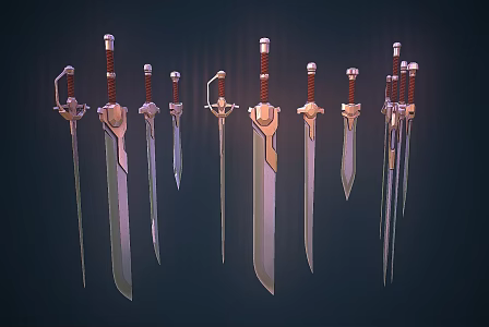 Ancient Sword Excalibur Sword Realistic Style Medieval Secondary Era PBR Process Game Style 3d model