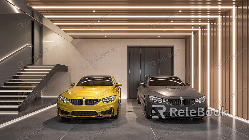 Modern Garage Underground Garage Parking model