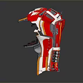 Sci-Fi Helmet Alien Helmet-Helmet High Tech Helmet Game Helmet 3d model