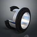 High Quality VITALFLEX Industrial Bellows With Metal Corrugated Design And Black Flange