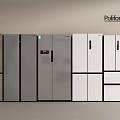 Poliform Modern Refrigerator Collection With Various Colors And Sleek Designs For Contemporary Kitchens