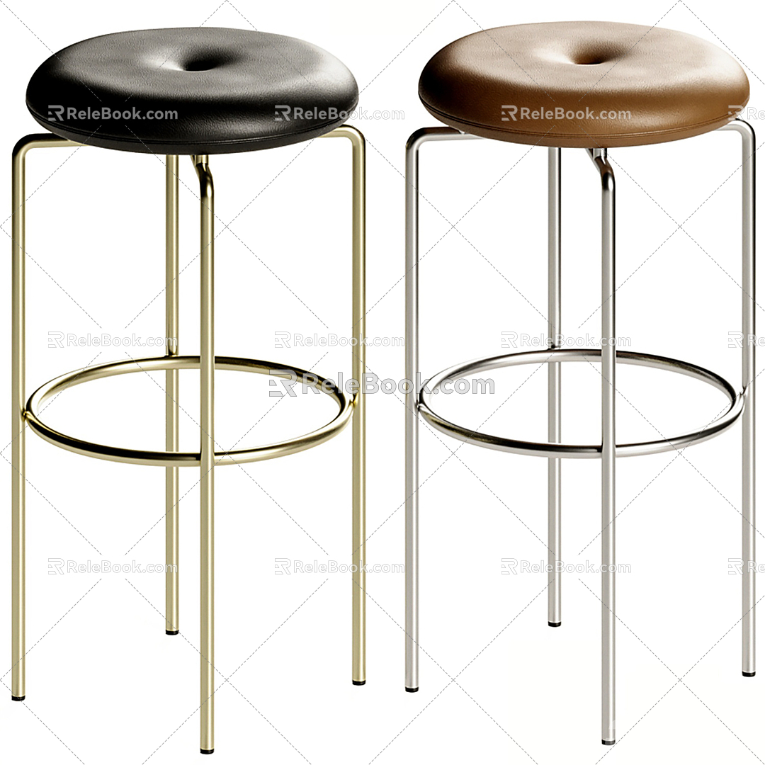 Modern Bar Stool Bar Chair 3d model