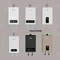 POLIFORM Wall Mounted Water Heaters With Digital Displays And Various Designs 3d model