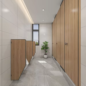 Public toilet Modern toilet 3d model