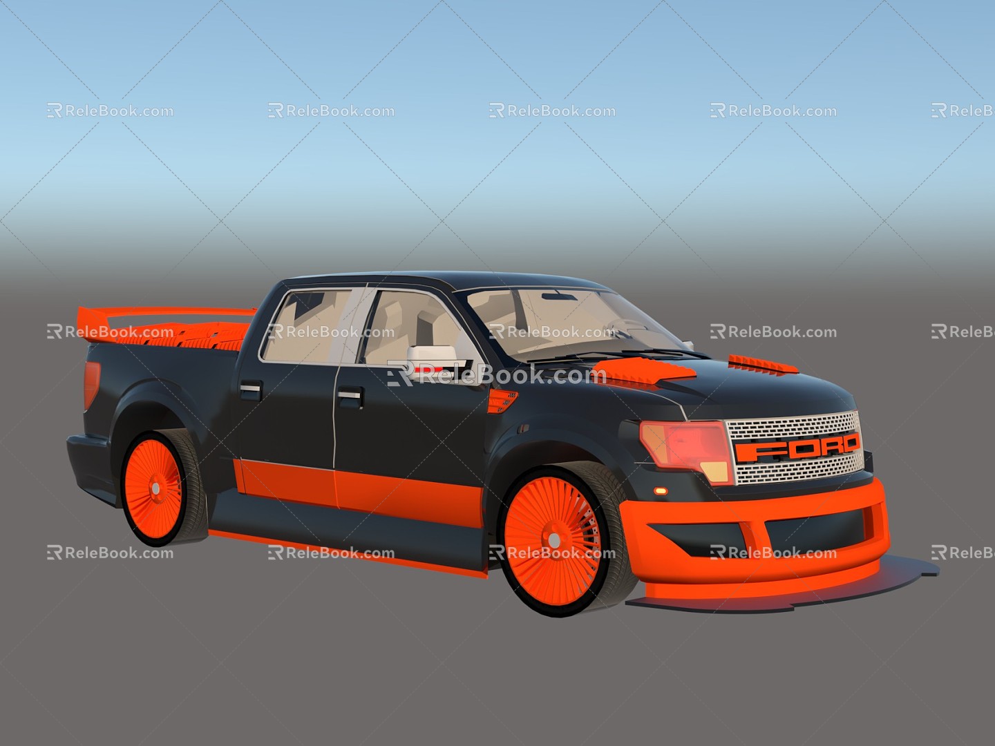 Hyundai Raptor Ford Pickup 3d model