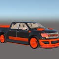 Hyundai Raptor Ford Pickup 3d model