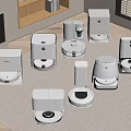 Modern sweeping robot intelligent sweeping machine combination 3d model