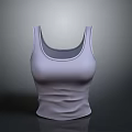 Gray Sleeveless Fitted Tank Top With Soft Fabric For Casual Wear
