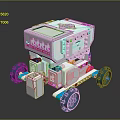 Robot Assistant Small Robot Butler Robot Butler Figure Game Figure 3d model