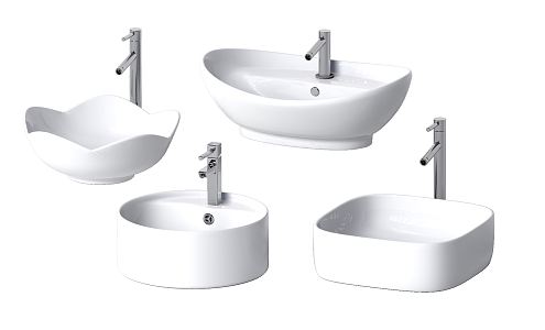 modern wash basin washbasin 3d model