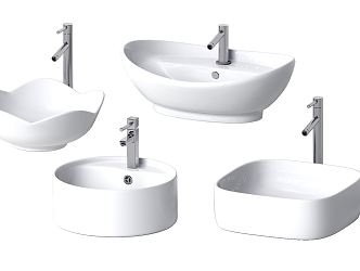 modern wash basin washbasin 3d model