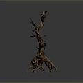 Modern Home Interior Decor with Natural Driftwood Sculpture as Stylish Art Piece