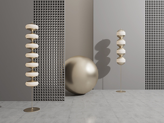 Light Luxury Floor Lamp 3d model