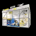 YISHION Trendy Fashion Clothing Store With Modern Glass Facade And Stylish Displays