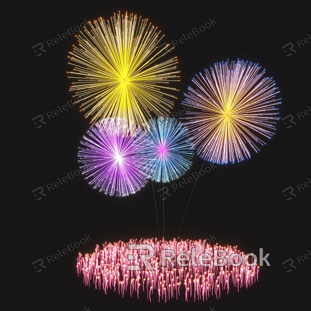 Fireworks Art Lamps model