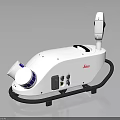 Leica Professional Electronic Device Featuring White Design Control Panel Ports And Cable