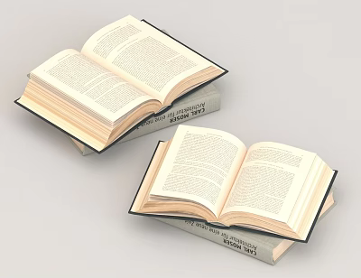 Book ornaments 3d model