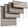 Stylish Modern Window Curtains With Various Patterned Textures And Neutral Tones