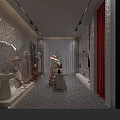 Elegant Modern Women Clothing Store Interior With Stylish Mannequins Display And Cozy Comfortable Shopping Atmosphere