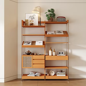 Nordic Rattan Storage Rack 3d model