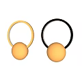 Modern Wall Lamps With Golden Sphere And Black And Golden Rings Design