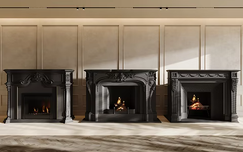 Modern Fireplace 3d model