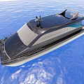 catamaran speedboat 3d model