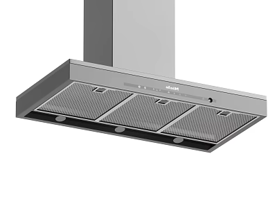 Haier Modern Kitchen Range Hood With Stainless Steel Grill And Efficient Ventilation 3d model