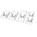 Sleek White Ceramic Washbasin With Modern Design And Various Sizes For Home Bathroom