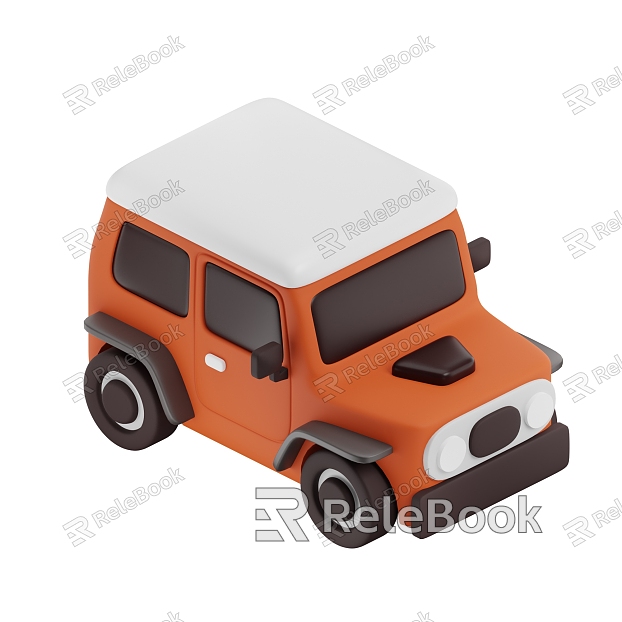 Car Jeep Cartoon Car Anime Jeep model