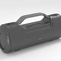 Black Wireless Portable Bluetooth Speaker With Handle For Outdoor Music Playback 3d model