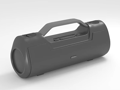 Black Wireless Portable Bluetooth Speaker With Handle For Outdoor Music Playback 3d model