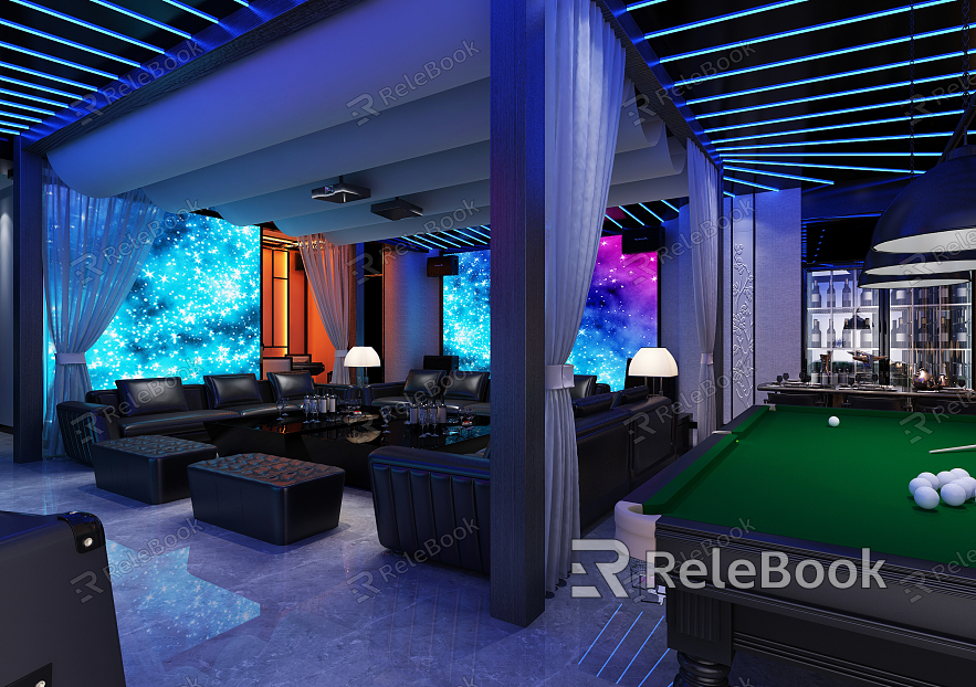 New Chinese KTV Club Room model