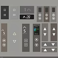 Switch button screen floor display key other hardware 3d model