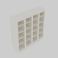 White Modern Bookcase With Open Shelves And Multiple Storage Compartments 3d model
