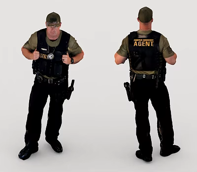 Police Traffic Police 3d model Police Traffic Police 3d model