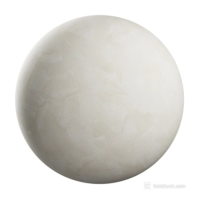 White Spherical Component with Smooth Textured Surface for Decorative Applications 3d model