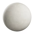 White Spherical Component with Smooth Textured Surface for Decorative Applications 3d model