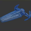 Sleek Futuristic Spacecraft With Silver Exterior And Wing Structure For Aerospace Missions