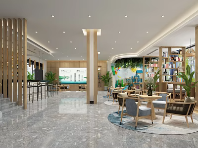 Modern Leisure Area Sales Department 3d model Modern Leisure Area Sales Department 3d model