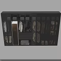 Modern Wardrobe Interior Design With Multiple Compartments Hanging Areas And Storage Drawers 3d model