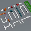 VASEN Plumbing Pipes With Various Colors And Fittings In Different Shapes