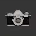 Vintage Analog Camera With Classic Design Retro Style And Photography Features 3d model